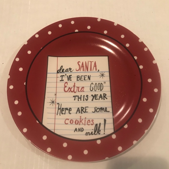 Holiday Home “Dear Santa…” Cookies For Santa Plate And Milk Bottle - Picture 2 of 9